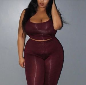 Fashion Nova Keep It On the Low Set in Raisin
